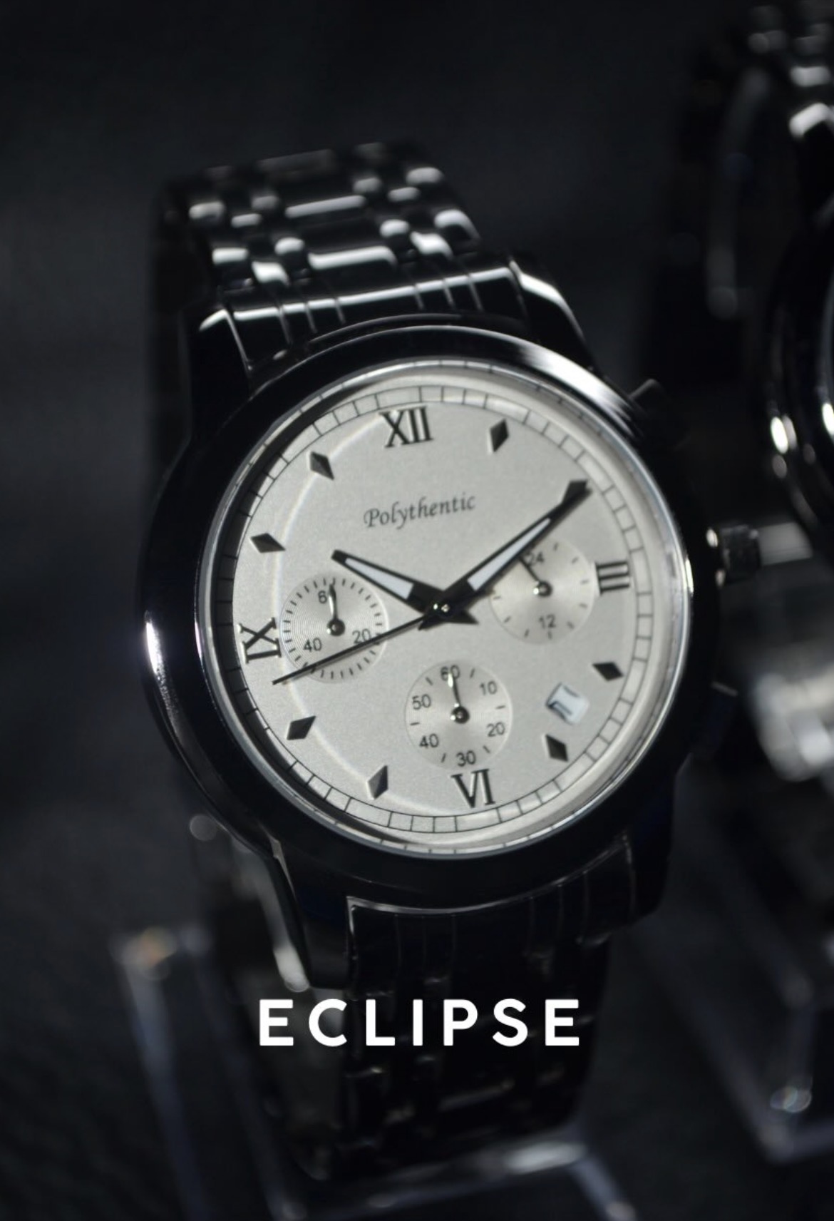 Eclipse Black Chronograph Watch