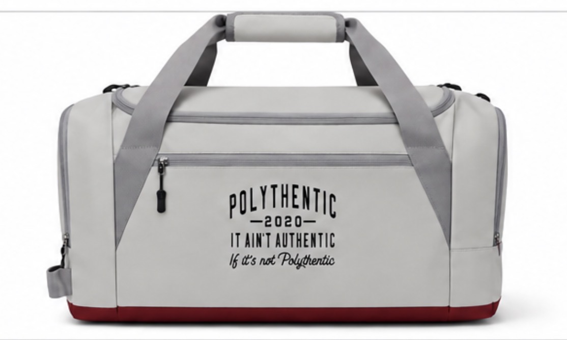 Cream Colour Polythentic Duffel Bag