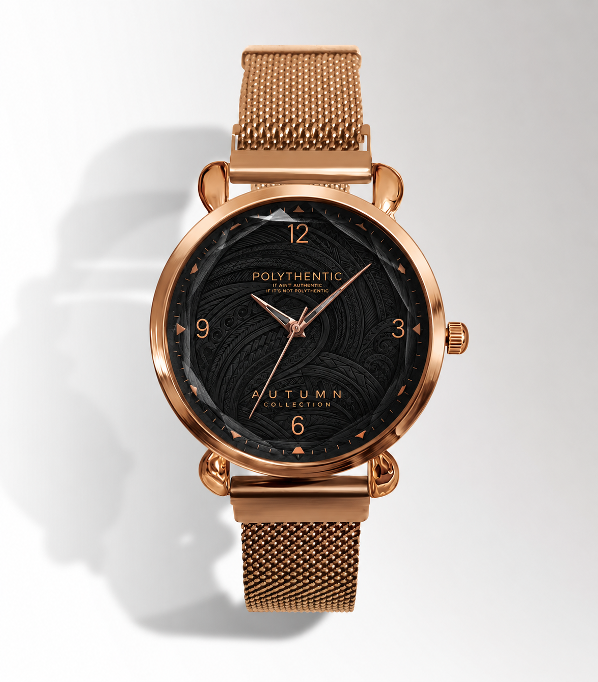 Rose gold-Tapa Black Dial,